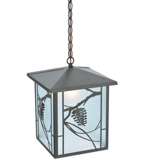 Meyda Tiffany Lighting 109339 Whispering Pines One Light Pendant Outdoor Bronze / Dark