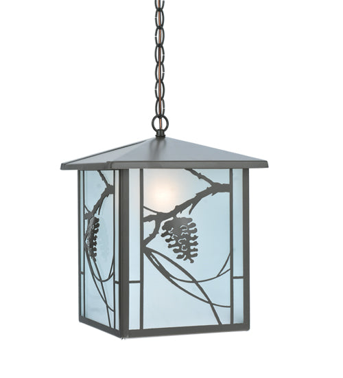 Meyda Tiffany Lighting 109339 Whispering Pines One Light Pendant Outdoor Bronze / Dark