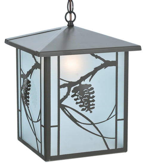Meyda Tiffany Lighting 109339 Whispering Pines One Light Pendant Outdoor Bronze / Dark