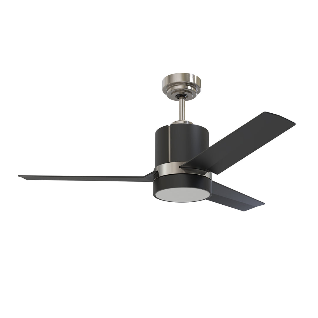 Kendal Trinity AC24144-BLK/SN Ceiling Fan 44 - Black & Satin Nickel, Black/