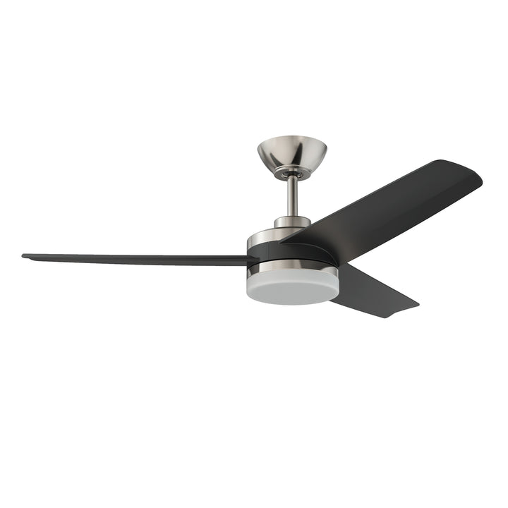 Kendal Sirocco AC24344-SN/BLK Ceiling Fan 44 - Satin Nickel & Black, Black/