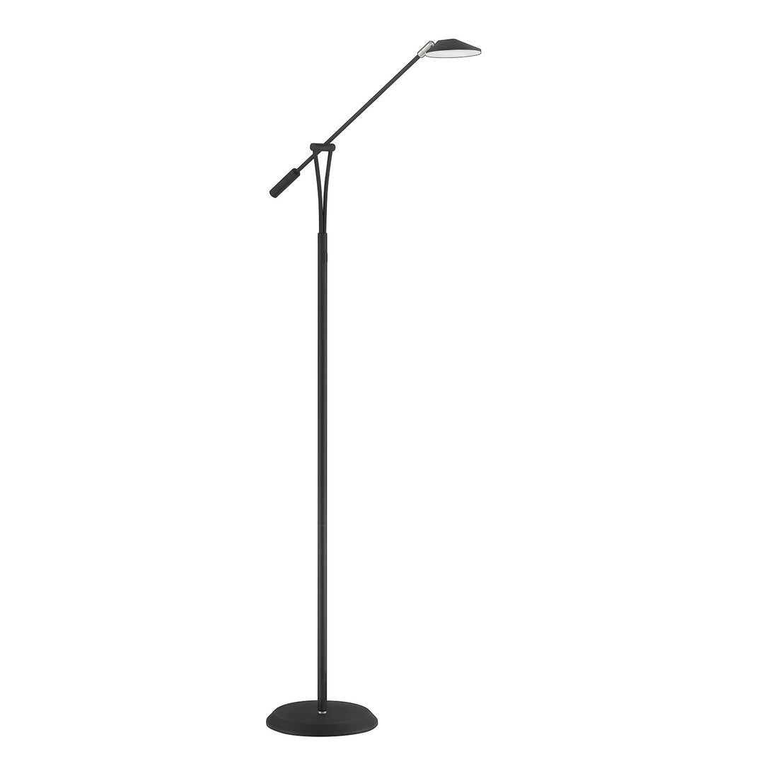 Kendal Lighting FL5015-BLK/SN Lahoya Led Floor Lamp Lamp Two-Tone