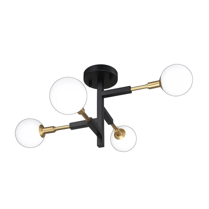 Kendal Ambience PF100-4L-BLK/BRS Ceiling Light - Black & Brass