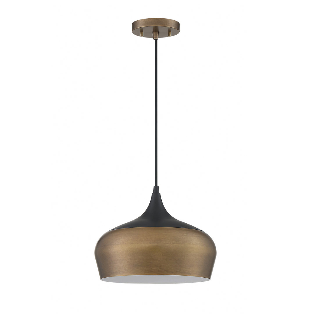 Kendal Orian PF131-BRS/BLK Pendant Light - Brass & Black