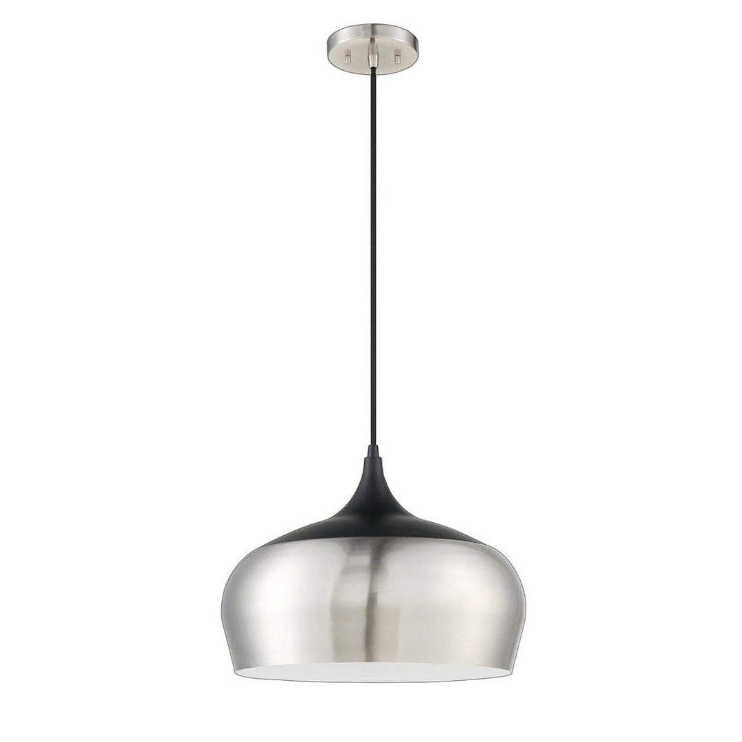 Kendal Orian Grande PF134-SN/BLK Pendant Light - Satin Nickel & Black