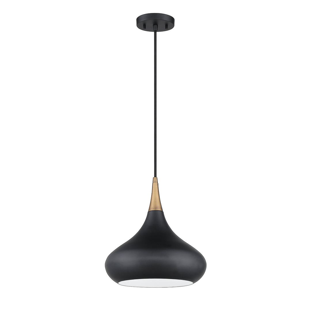 Kendal Medina PF138-BLK/BRS Pendant Light - Black & Brass