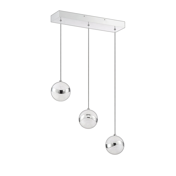 Kendal Mystyke PF145-3LBR-CH Pendant Light - Chrome