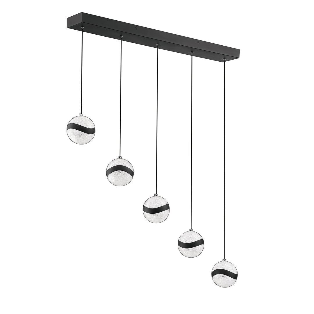 Kendal Mystyke PF145-5LBR-BLK Pendant Light - Black (Matte)