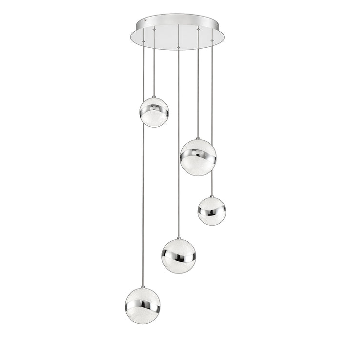 Kendal Mystyke PF145-5LPA-CH Pendant Light - Chrome