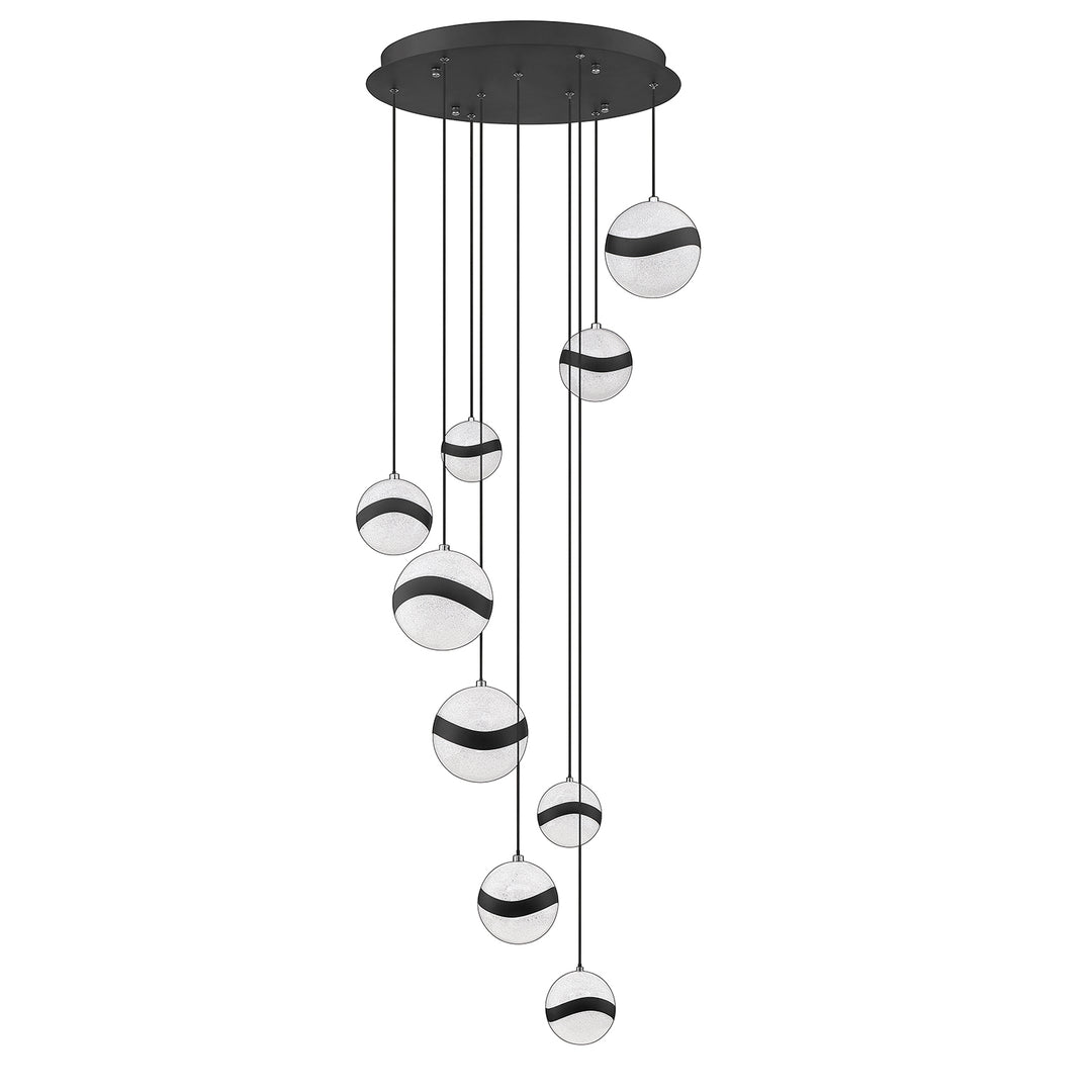 Kendal Mystyke PF145-9LPA-BLK Pendant Light - Black (Matte)
