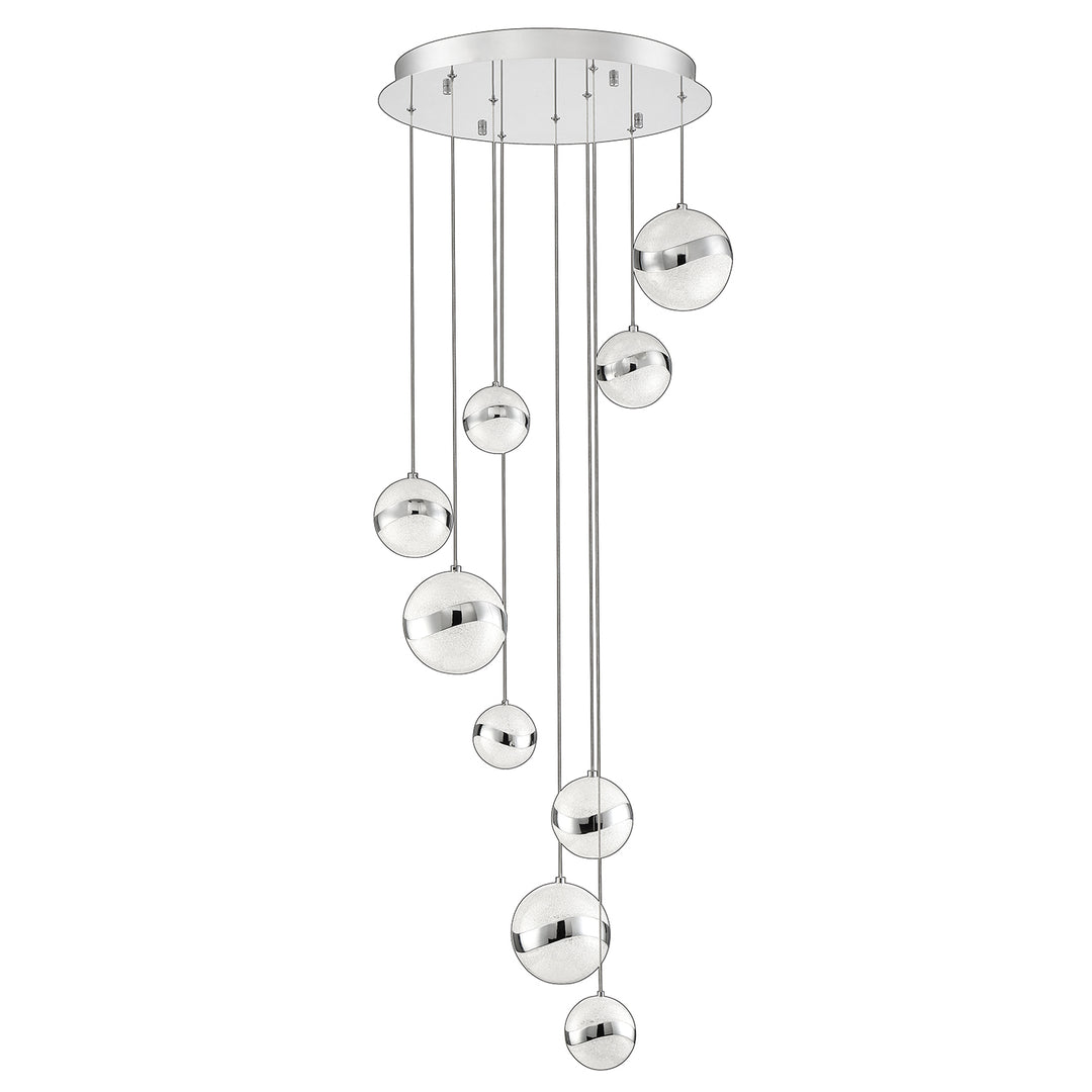 Kendal Mystyke PF145-9LPA-CH Pendant Light - Chrome