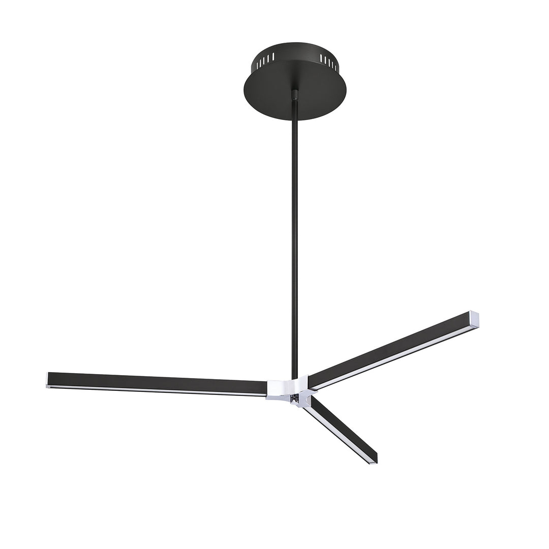 Kendal Stykx PF195-BLK/CH Pendant Light - Black & Chrome