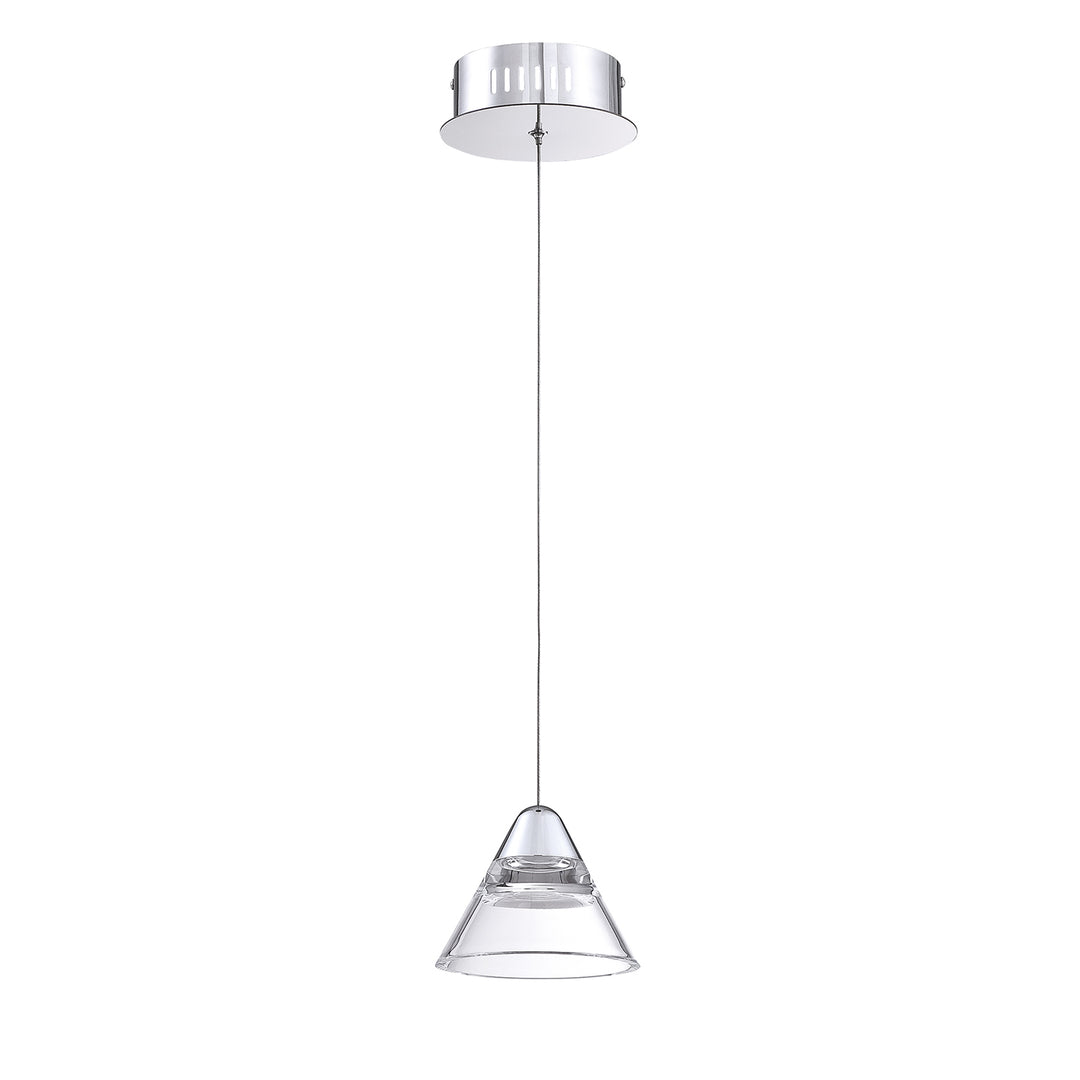 Kendal Geo PF213-1LPE-CH Pendant Light - Chrome