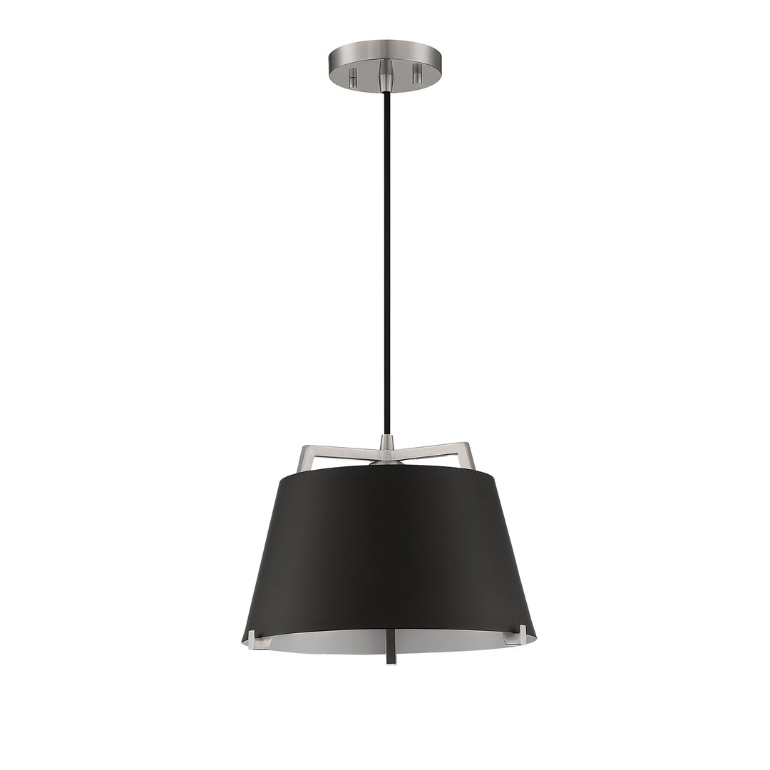 Kendal Sky PF263-BLK/SN Pendant Light - Black & Satin Nickel