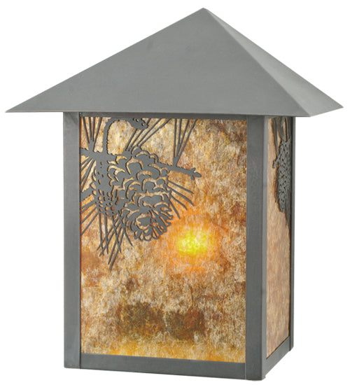 Meyda Tiffany Lighting 109359 Seneca One Light Wall Sconce Outdoor Bronze / Dark