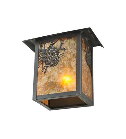 Meyda Tiffany Lighting 109359 Seneca One Light Wall Sconce Outdoor Bronze / Dark