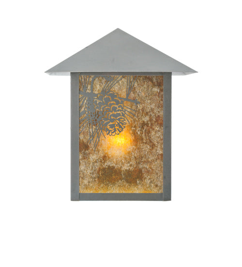 Meyda Tiffany Lighting 109359 Seneca One Light Wall Sconce Outdoor Bronze / Dark