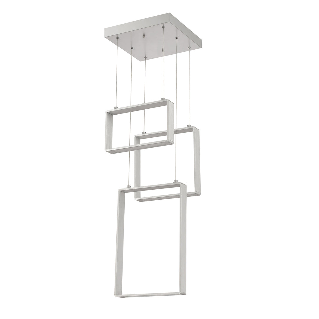 Kendal Quadron PF93-3LPA-AL Pendant Light - Aluminum