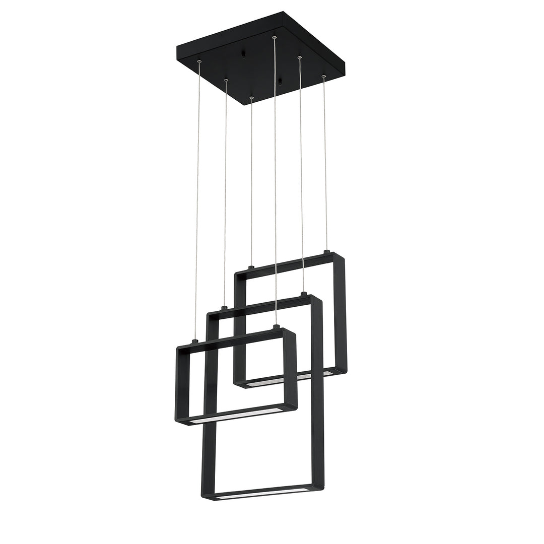 Kendal Quadron PF93-3LPA-BLK Pendant Light - Black