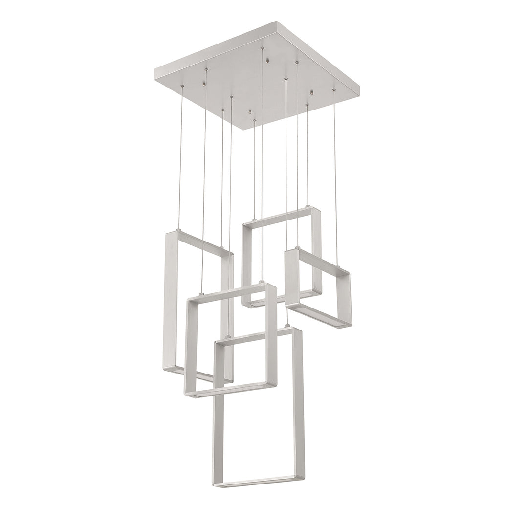 Kendal Quadron PF93-5LPA-AL Pendant Light - Aluminum