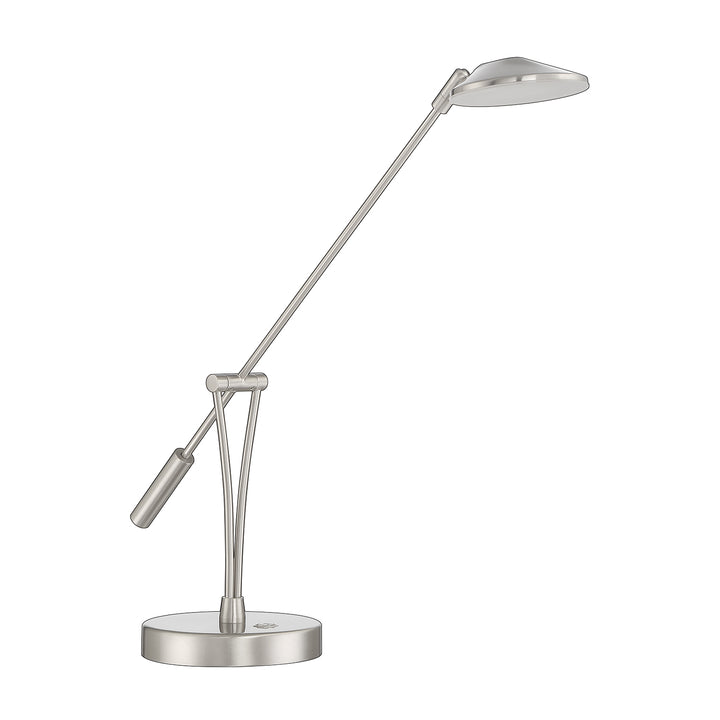 Kendal Lighting PTL5015-SN Lahoya Led Desk Lamp Lamp Pewter, Nickel, Silver