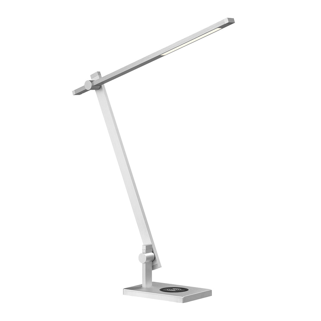 Kendal Lighting PTL5017-AL Axoir Led Desk Lamp Lamp Pewter, Nickel, Silver