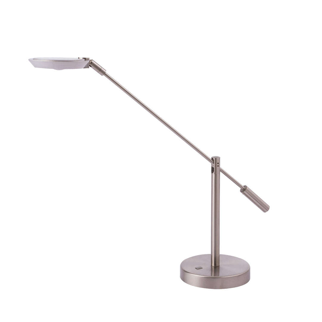 Kendal Lighting PTL5021-SN Iggy Led Desk Lamp Lamp Pewter, Nickel, Silver