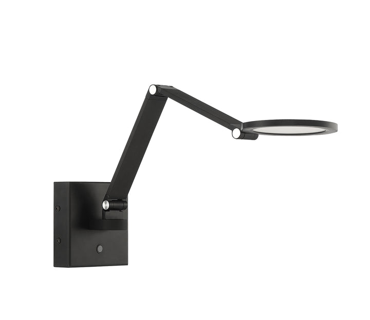 Kendal Lighting SA101-BLK Roundo Led Swing Arm Wall Lamp Lamp Black