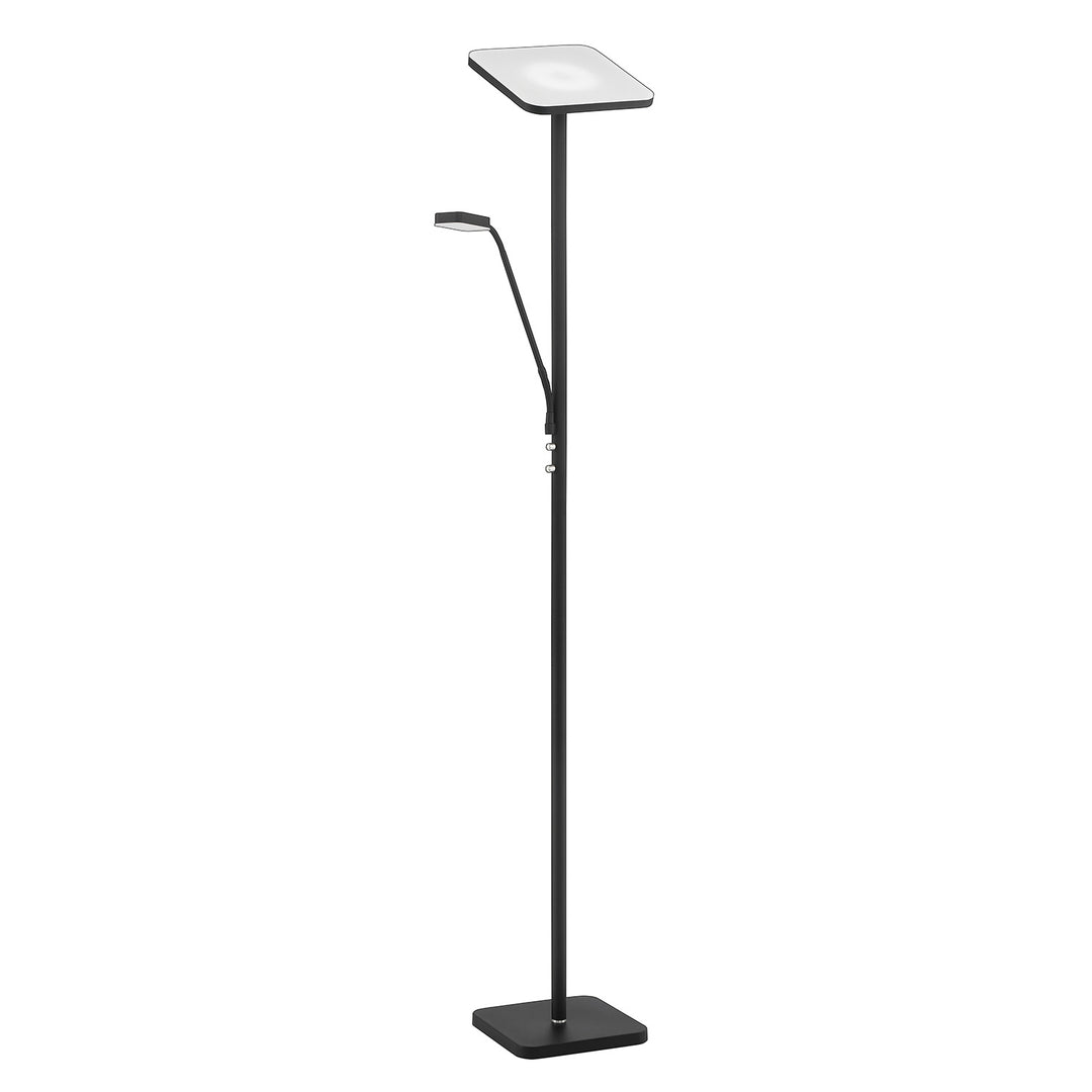 Kendal Lighting TC5012-BLK/SN Ella Led Torchiere Lamp Black
