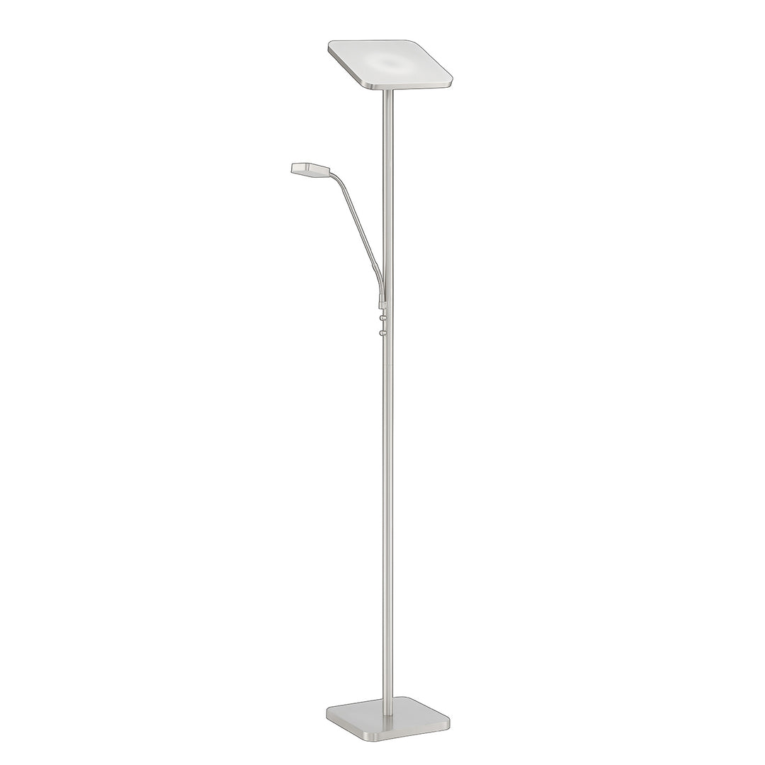 Kendal Lighting TC5012-SN Ella Led Torchiere Lamp Pewter, Nickel, Silver