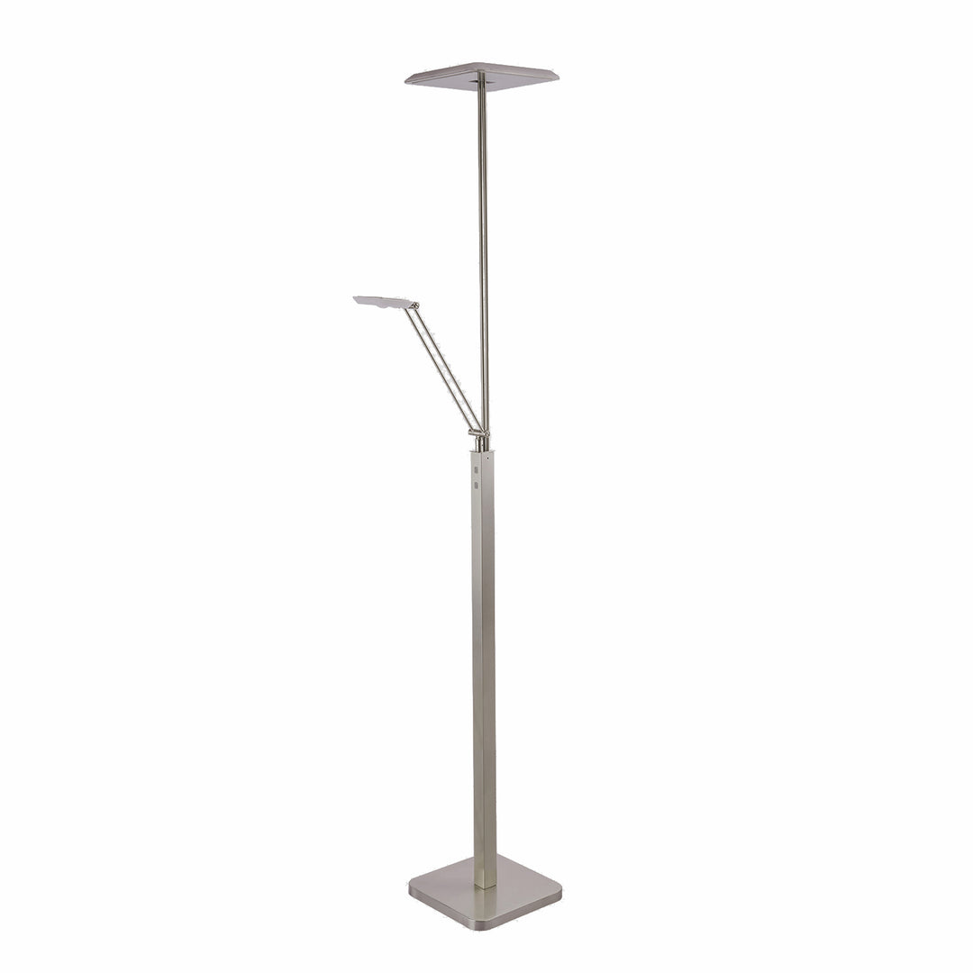 Kendal Lighting TC5020-SN Ibiza Led Torchiere Lamp Pewter, Nickel, Silver