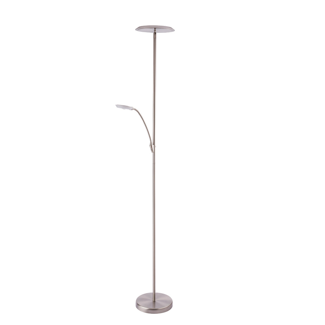 Kendal Lighting TC5021-SN Iggy Led Torchiere Lamp Pewter, Nickel, Silver