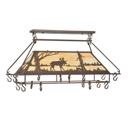 Meyda Tiffany Moose At Lake 109364 Pendant Light - Cafe-Noir
