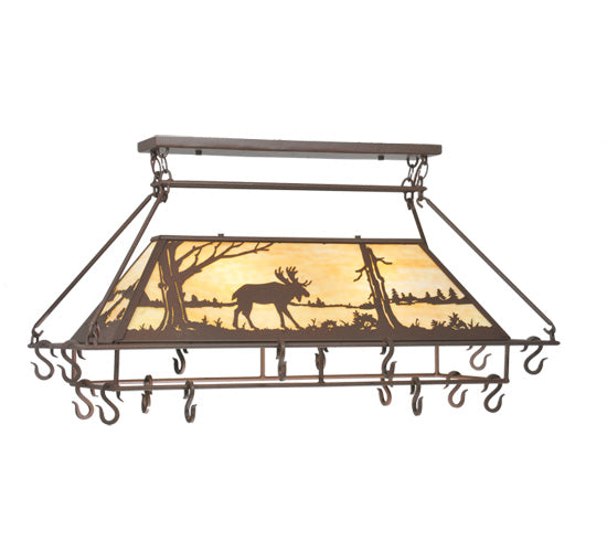 Meyda Tiffany Moose At Lake 109364 Pendant Light - Cafe-Noir