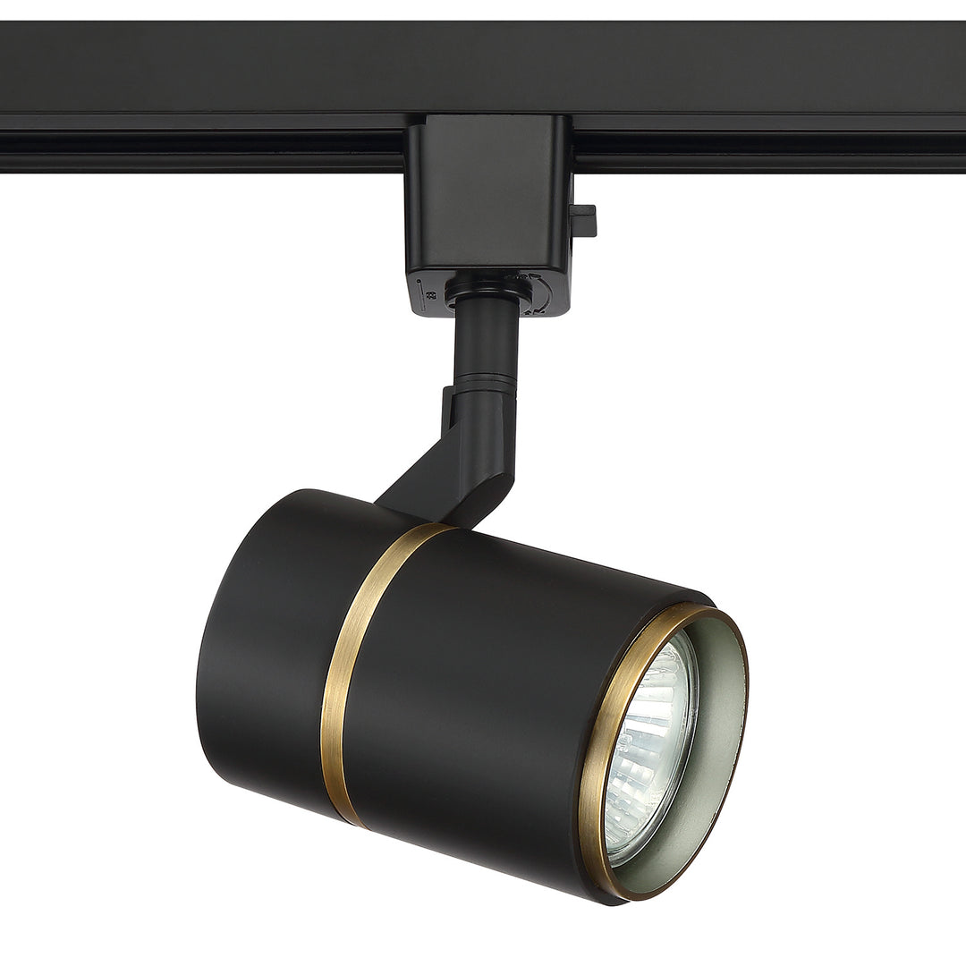 Kendal Lighting TLGU-35-BLK/BRS  Track - Heads Track Light Black