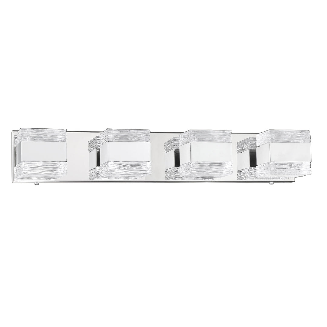 Kendal Cubix VF1100-4L-CH Bath Vanity Light 28 in. wide - Chrome