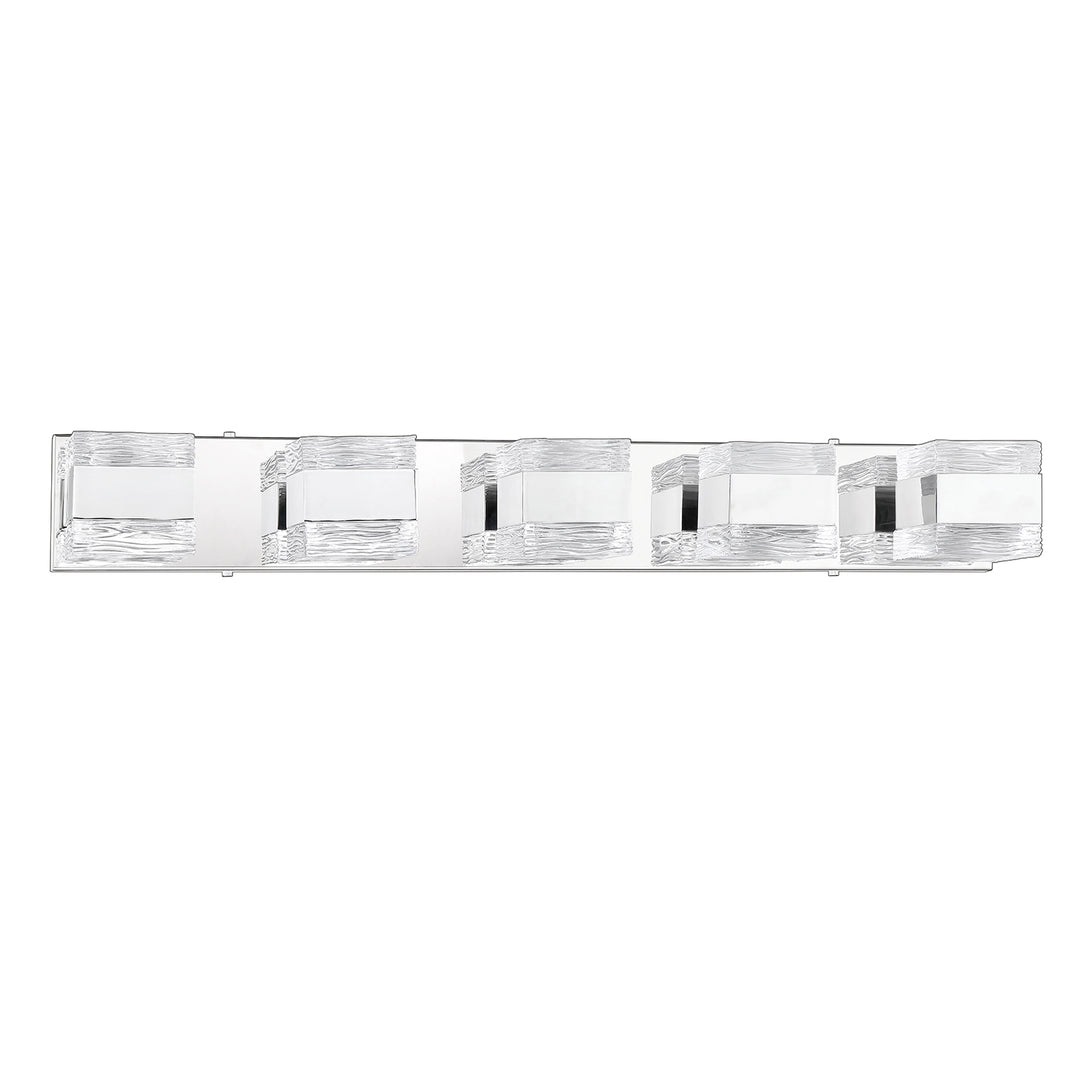 Kendal Cubix VF1100-5L-CH Bath Vanity Light 35 in. wide - Chrome
