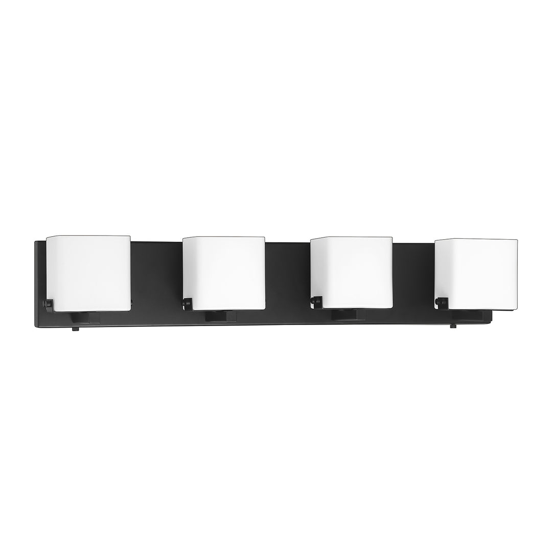 Kendal Vega VF1200-4L-BLK Bath Vanity Light 27 in. wide - Black