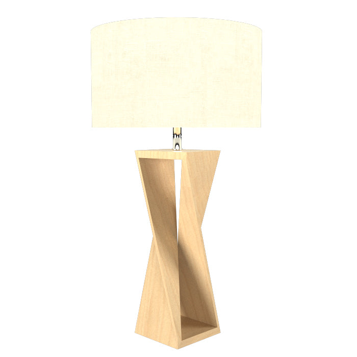 Accord Lighting 7044.34 Spin Led Table Lamp Lamp Wood/Stone/Naturals