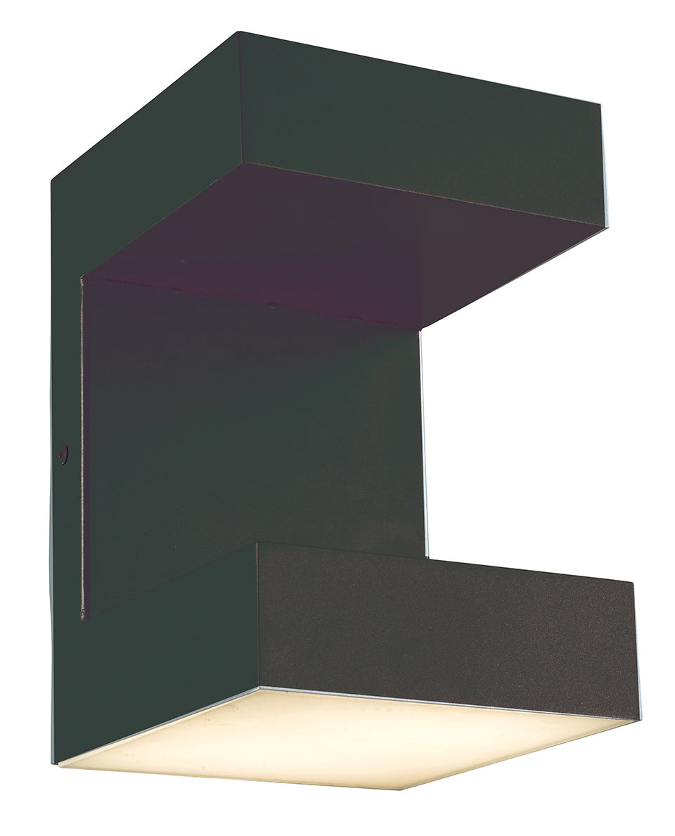Abra Lighting 50006ODW-MB Yoga Led Wall Fixture Outdoor Black
