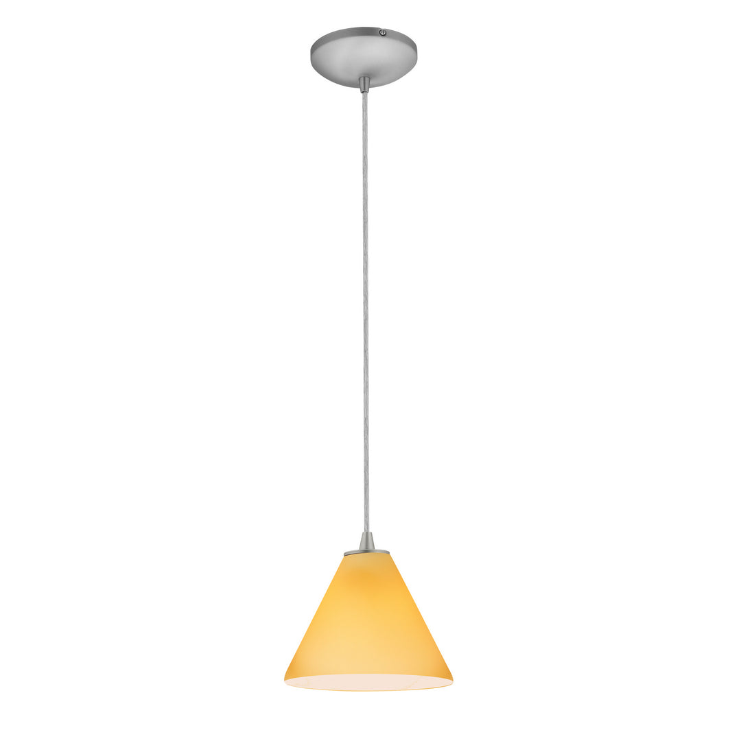 Access Martini 28004-3C-BS/AMB Pendant Light - Brushed Steel