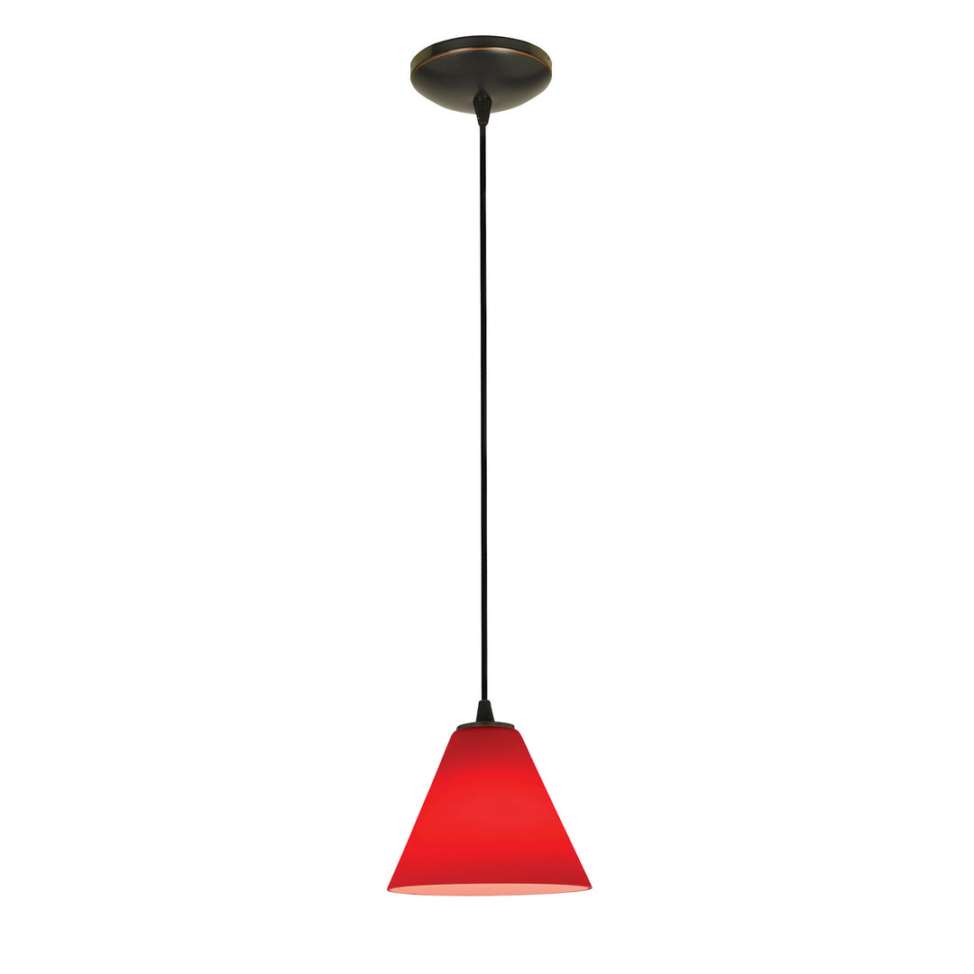 Access Martini 28004-3C-ORB/RED Pendant Light - Oil Rubbed Bronze