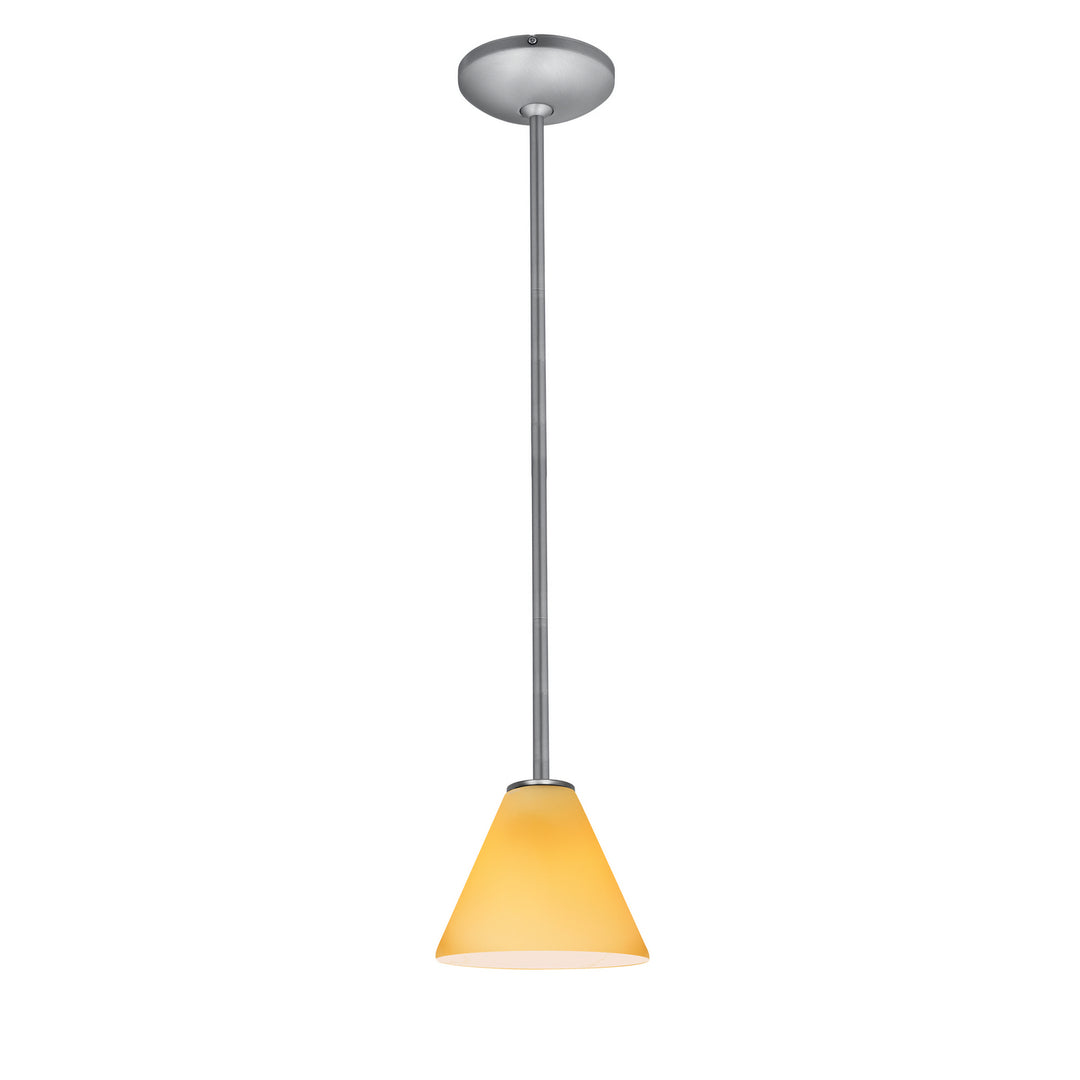 Access Martini 28004-3R-BS/AMB Pendant Light - Brushed Steel