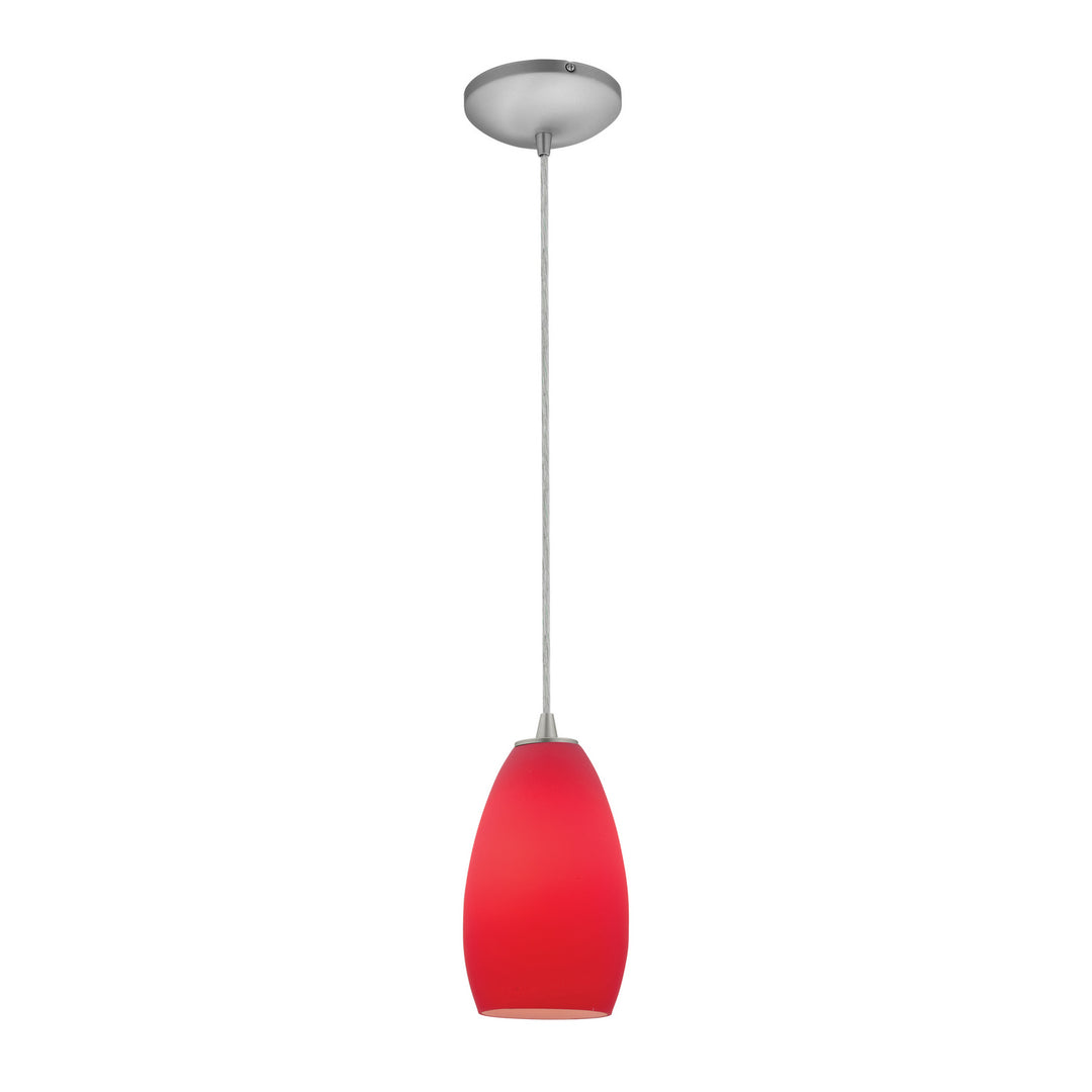 Access Champagne 28012-3C-BS/RED Pendant Light - Brushed Steel