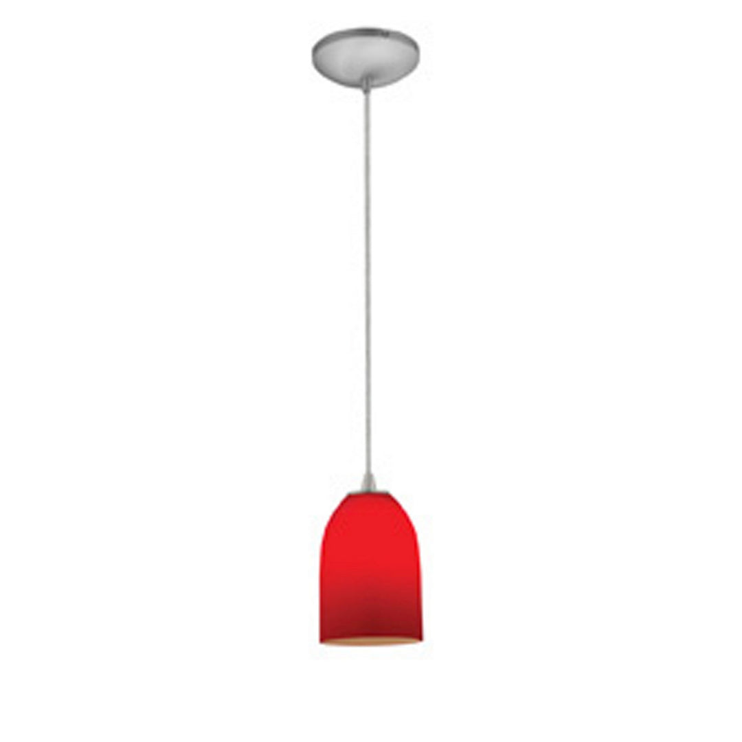 Access Champagne 28012-4C-BS/RED Pendant Light - Brushed Steel