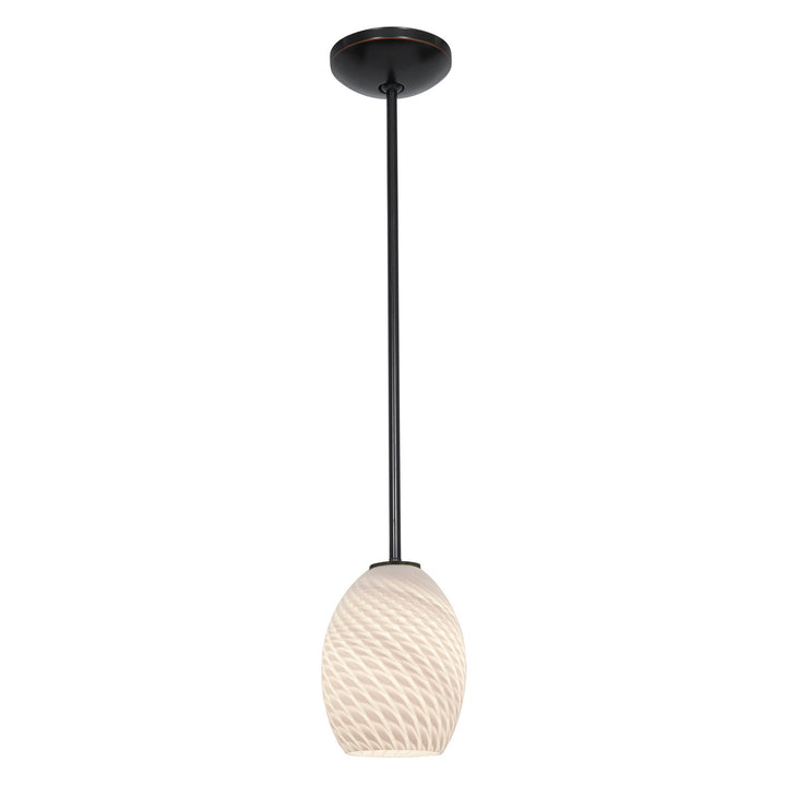 Access Brandy FireBird 28023-4R-ORB/WHTFB Pendant Light - Oil Rubbed Bronze