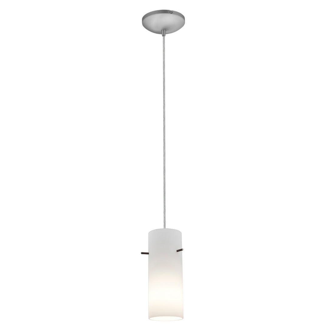 Access Cylinder 28030-3C-BS/OPL Pendant Light - Brushed Steel