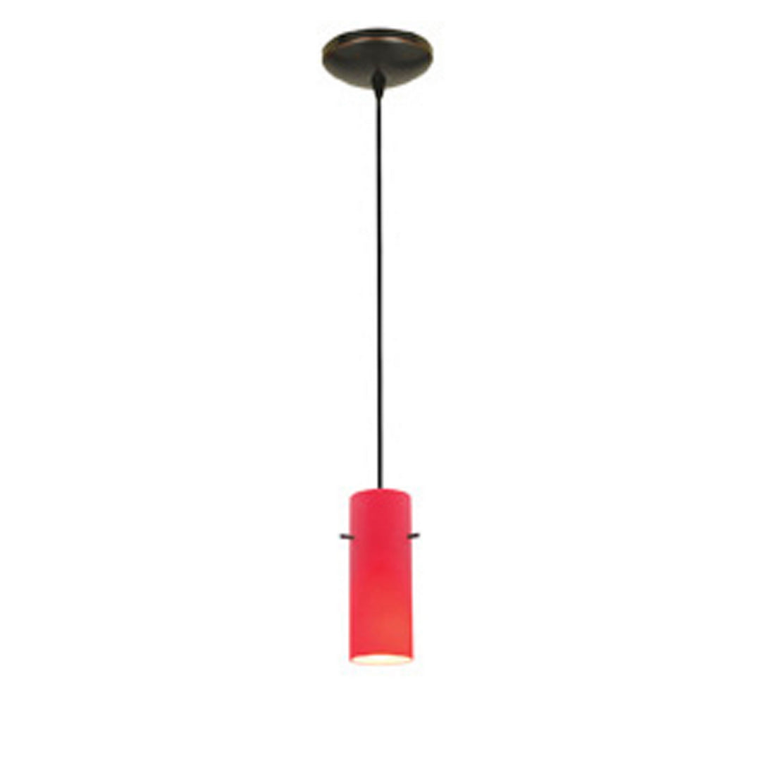 Access Cylinder 28030-3C-ORB/RED Pendant Light - Oil Rubbed Bronze