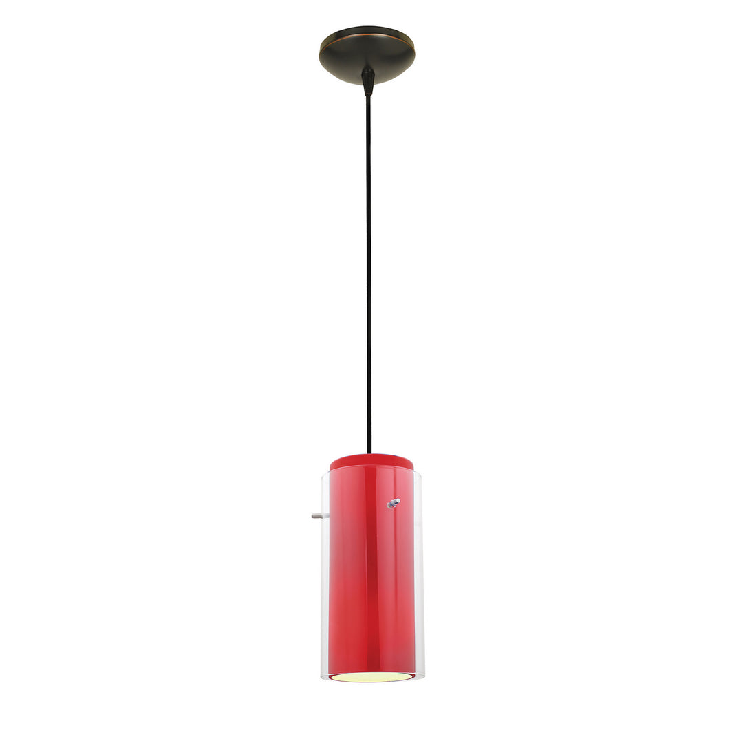 Access Glass'n Glass Cylinder 28033-3C-ORB/CLRD Pendant Light - Oil Rubbed Bronze