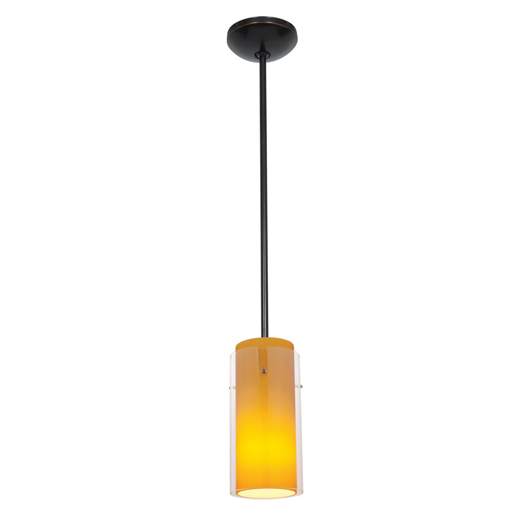 Access Glass'n Glass Cylinder 28033-3R-ORB/CLAM Pendant Light - Oil Rubbed Bronze